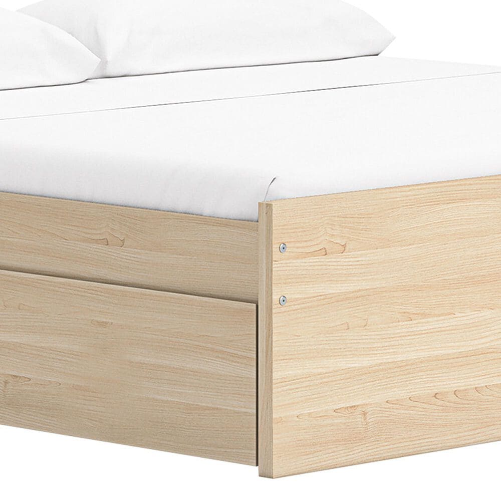 Ashley Onita King Platform Bed with 1 Side Storage in Natural, , large