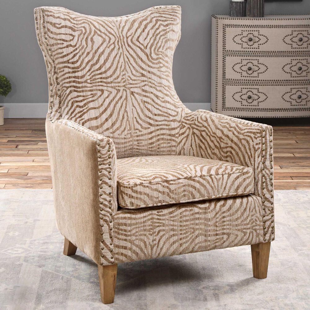 Uttermost Kiango Armchair in Animal Print, , large