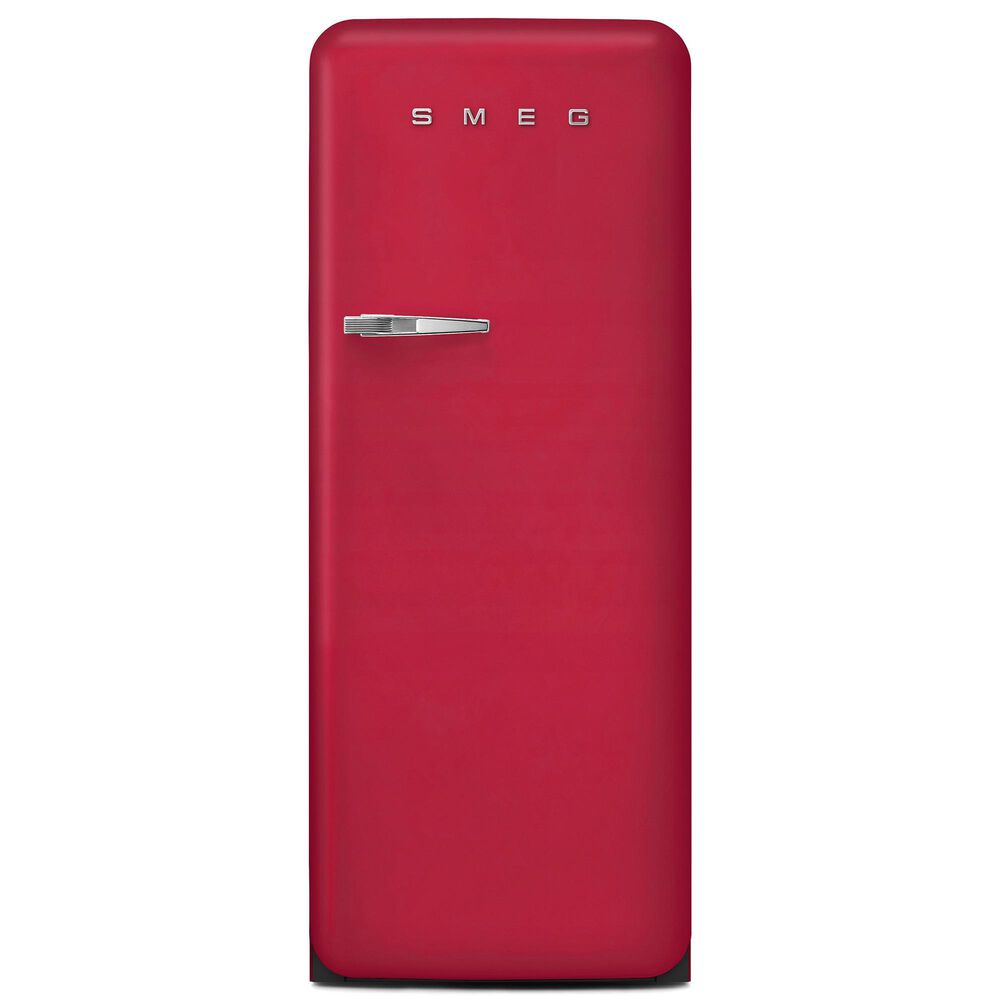 SMEG 9.53 Cu. Ft. Freestanding Compact Refrigerator with Right Handle in Ruby Red, , large