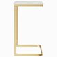 Timberlake C-Table in Gold and White, , large