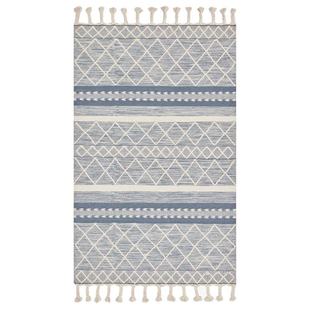 Loloi II Sawyer SAW-04 3"6" x 5"6" Teal Area Rug, , large