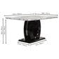 Sunset Dyane 7-Piece Counter Height Dining Set in Black and Silver Chrome, , large