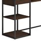 Hearth and Haven 2-Drawer L-Shaped Desk in Brown and Grey, , large