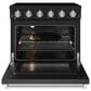 Thor Kitchen Gordon Ramsay 6 Cu. Ft. Professional Freestanding Electric Range with Stainless Steel Handle Kit in Black, , large