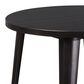 Flash Furniture 5-Piece Metal Bistro Table Set in Antique Gold, , large