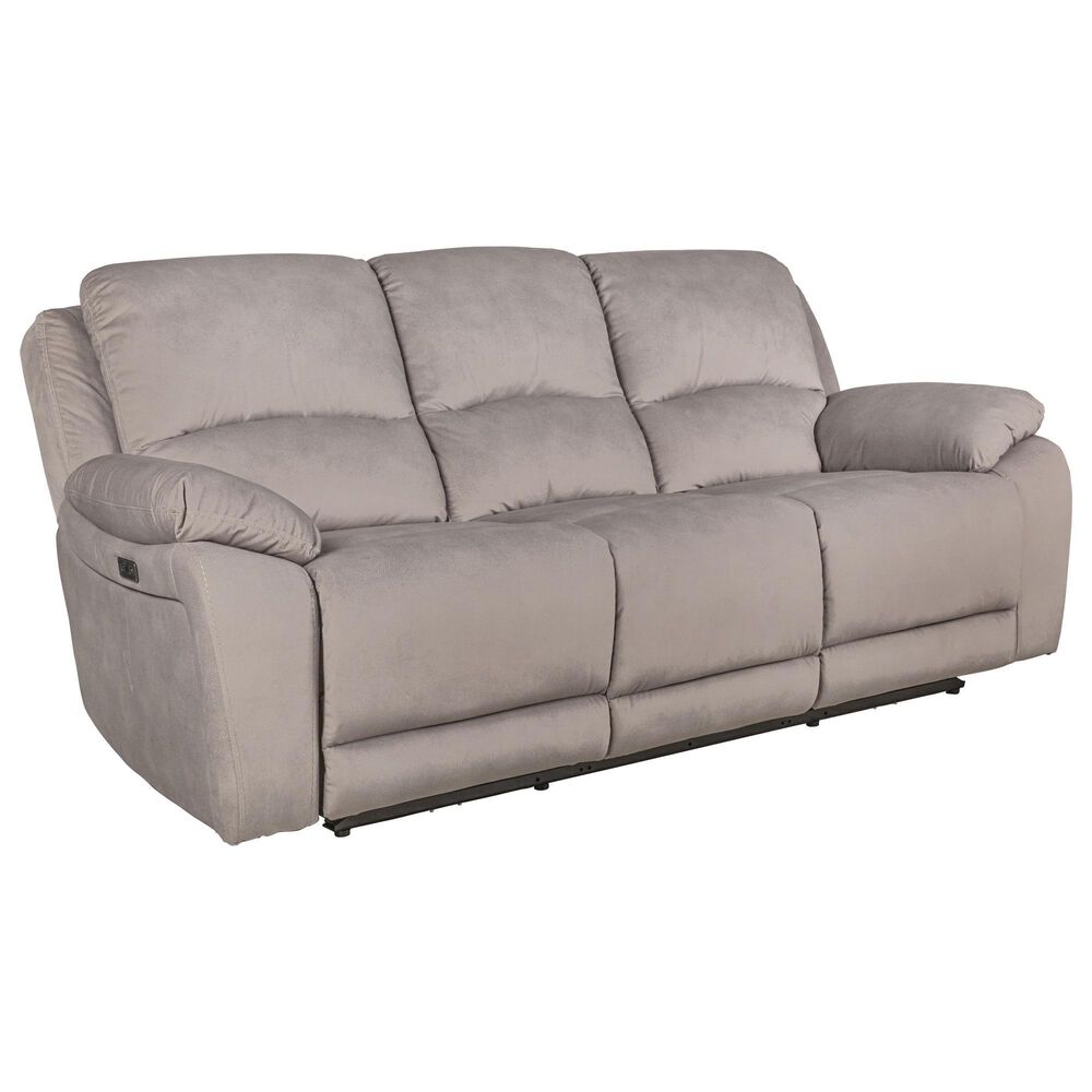 Oxford Furniture Power Reclining Sofa in Aspen Latte, , large