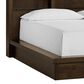 Riva Ridge Modern Loft Queen Bookcase Platform Bed in Brownstone with USB Ports, , large