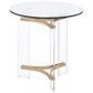 HOMLUX Sosi End Table in Clear and Gold, , large