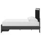 Ashley Zuraleus Queen Upholstered Storage Bed in Matte Black and Chrome, , large