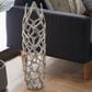 Maple and Jade 26" Cutout Coral Decorative Vase in Satin Silver, , large
