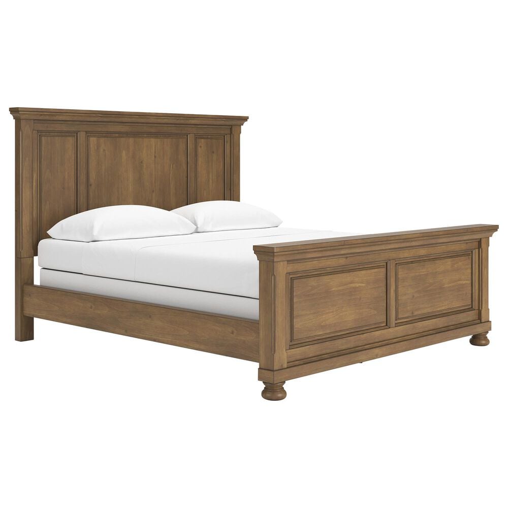 Ashley Feddinger California King Panel Bed in Chestnut Brown, , large