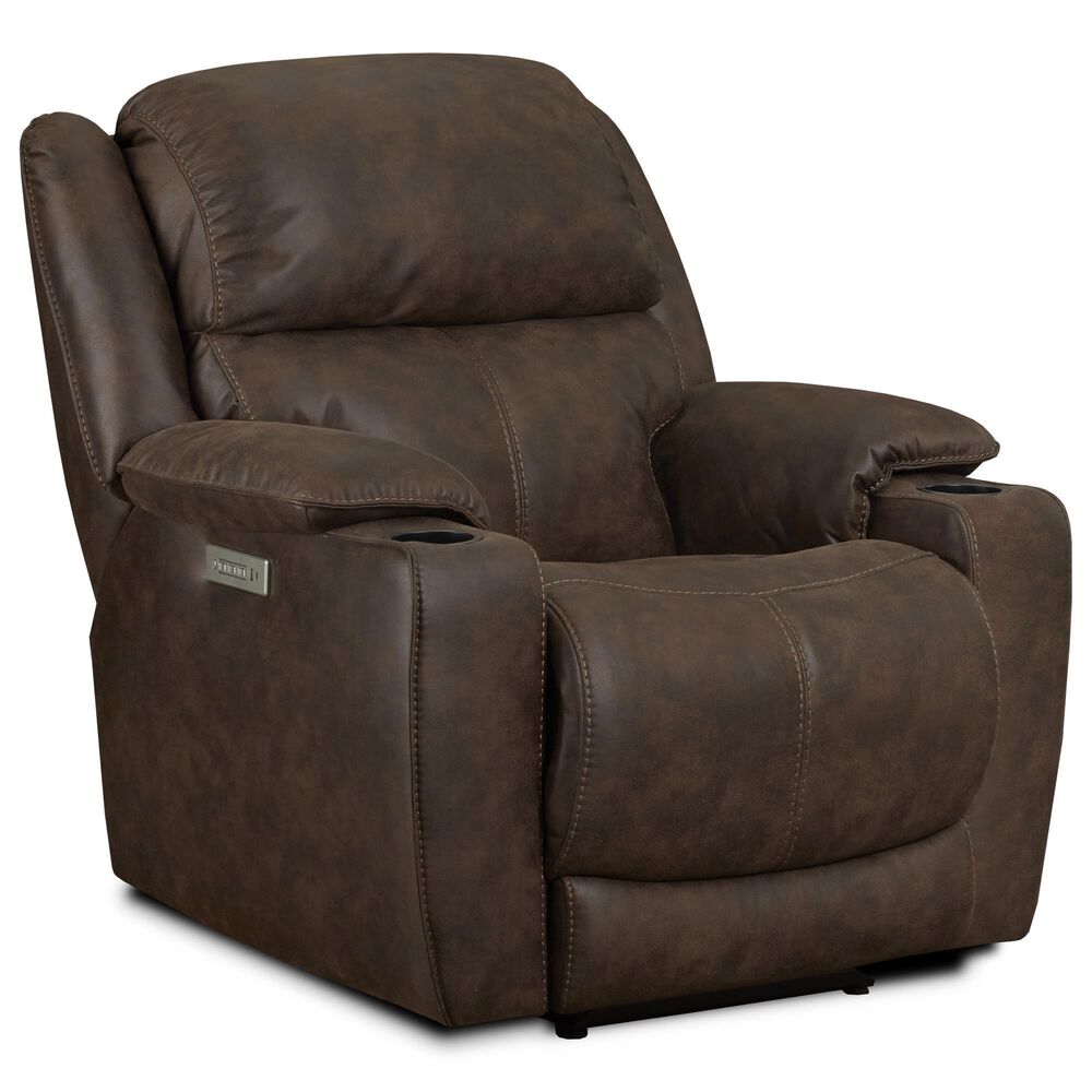 HomeStretch Arthur Power Recliner in Fog, , large