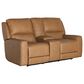 Bassett P2 ZG Leather Rec Con Loveseat in Antelope, , large