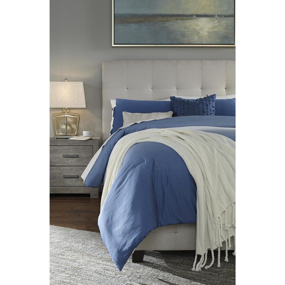 Ashley Dolante Queen Upholstered Bed in Beige, , large