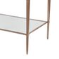 Lexington Home Brands Bulgari Rectangle End Table in Beige and Rose Gold, , large