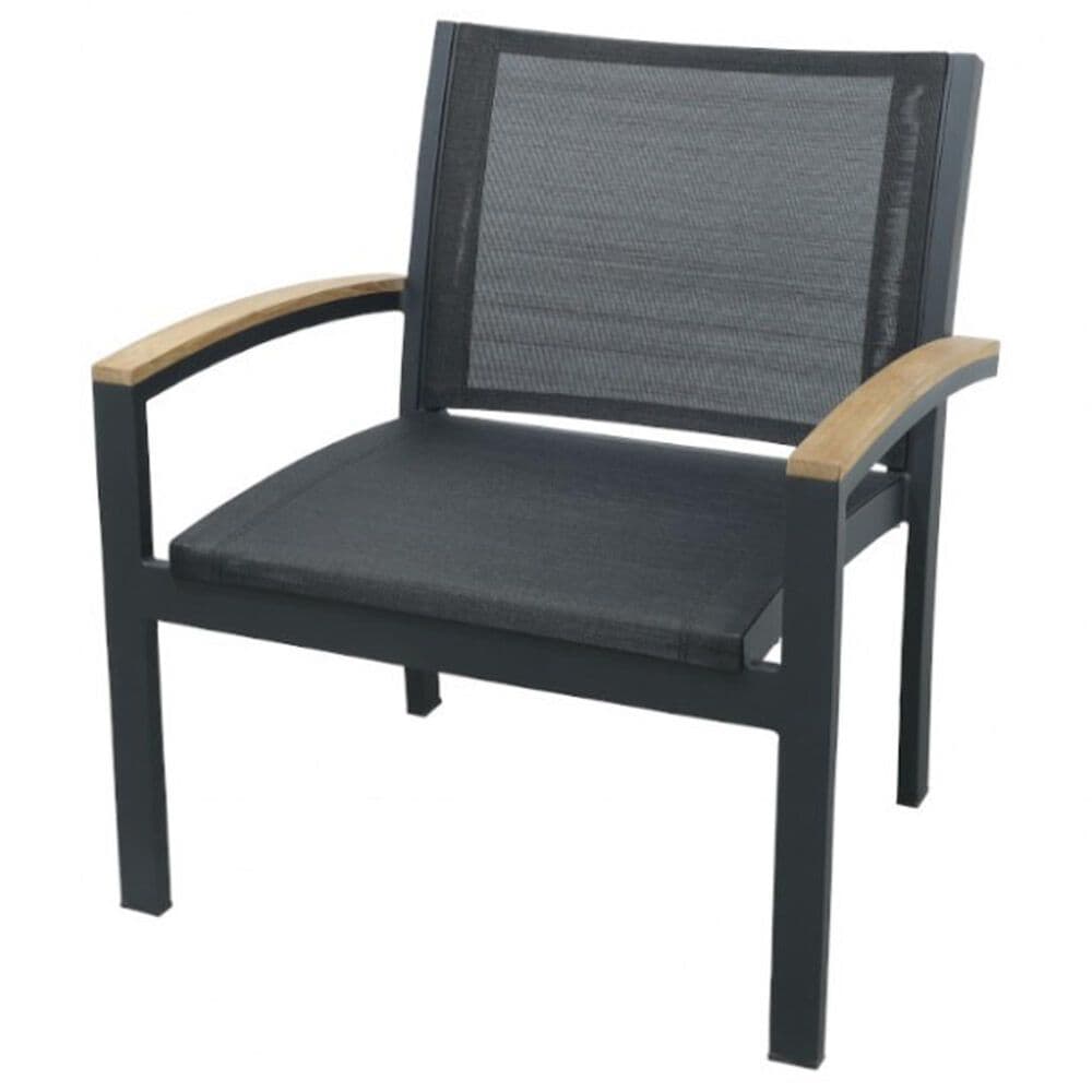 Three Birds Casual Tribeca Lounge Arm Chair in Black, , large