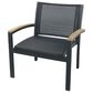 Three Birds Casual Tribeca Lounge Arm Chair in Black, , large