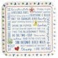 One Hundred 80 Degrees Texas In Bloom Handmade Square Melamine Platter in Red, , large
