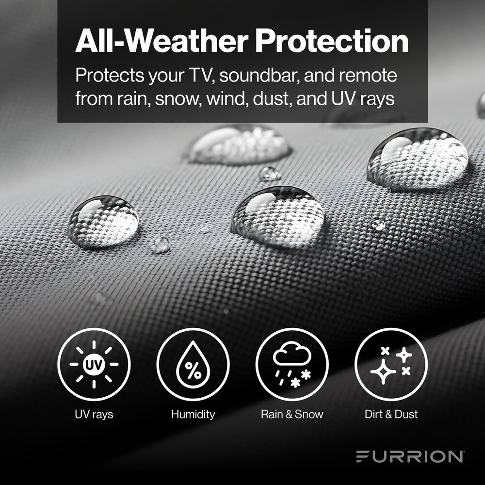 Furrion Aurora 65" Outdoor TV Cover in Grey, , large