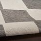 Nourison Positano Geometric Charcoal 8" x 10" Indoor/Outdoor Area Rug, , large