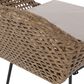 Hearth and Haven Outdoor Wicker and Iron Bar Stool in Beige (Set of 2), , large