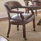 Steve Silver Tournament Arm Chair in Medium Cherry, , large