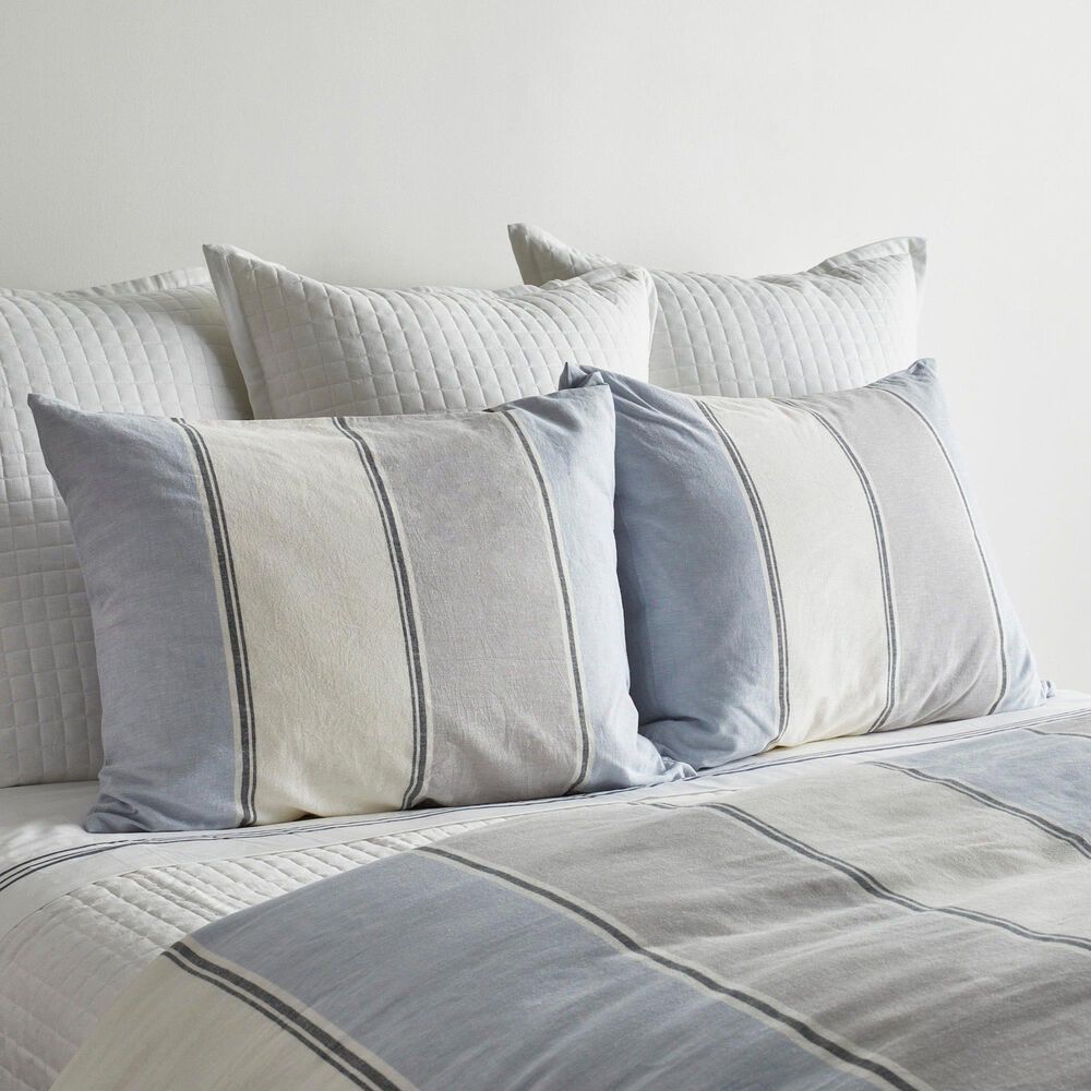 Ann Gish Schooner 3-Piece Queen Duvet Set in Blue, Grey and White, , large