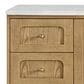 James Martin Vanities Laurent 60" Single Bathroom Vanity in Light Natural Oak with 3 cm Ethereal Noctis Quartz Top and Rectangular Sink, , large