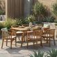 Hearth and Haven 7-Piece Outdoor Dining Set in Teak, , large