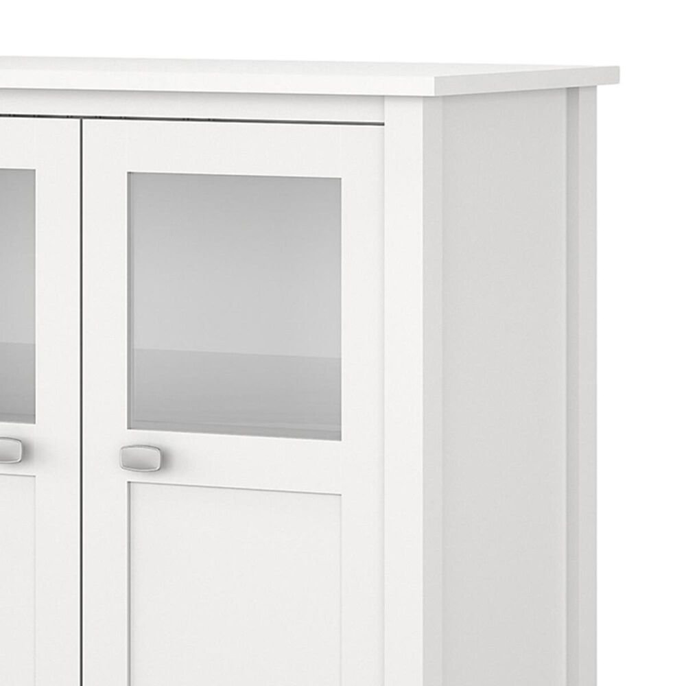 Bush Broadview Bar with Wine Storage in Pure White Nebraska