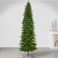 The Gerson Company 12" Pre-Lit Artificial Natural Cut Narrow Saginaw Spruce with Multicolored Lights in Green, , large