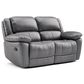 Furniture of America Glarus Manual Reclining Loveseat in Dark Gray, , large