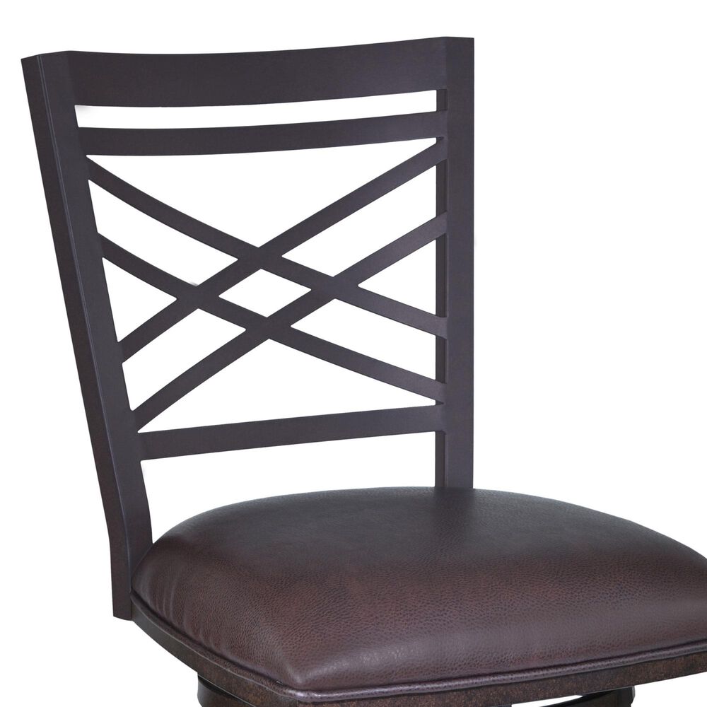 Blue River Fargo 30&quot; Swivel Barstool in Brown, , large