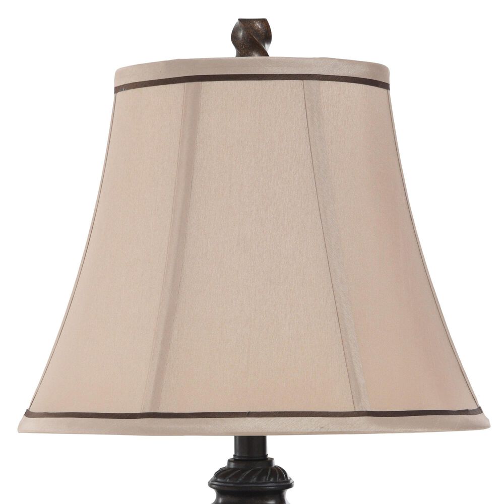 Stylecraft Lamps 3-Piece Lamp Set in Toffee Wood, , large