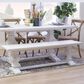 Linon Home Decor Mcleavy Bench in White, , large