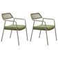Zuo Modern Rio Outdoor Dining Chair in Green (Set of 2), , large