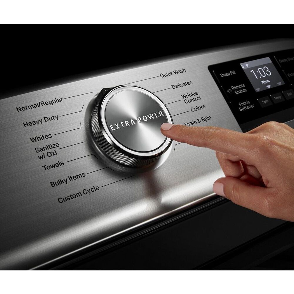 Maytag 5.3 Cu. Ft. Top Load Washer with Extra Power Button in Metallic Slate, , large