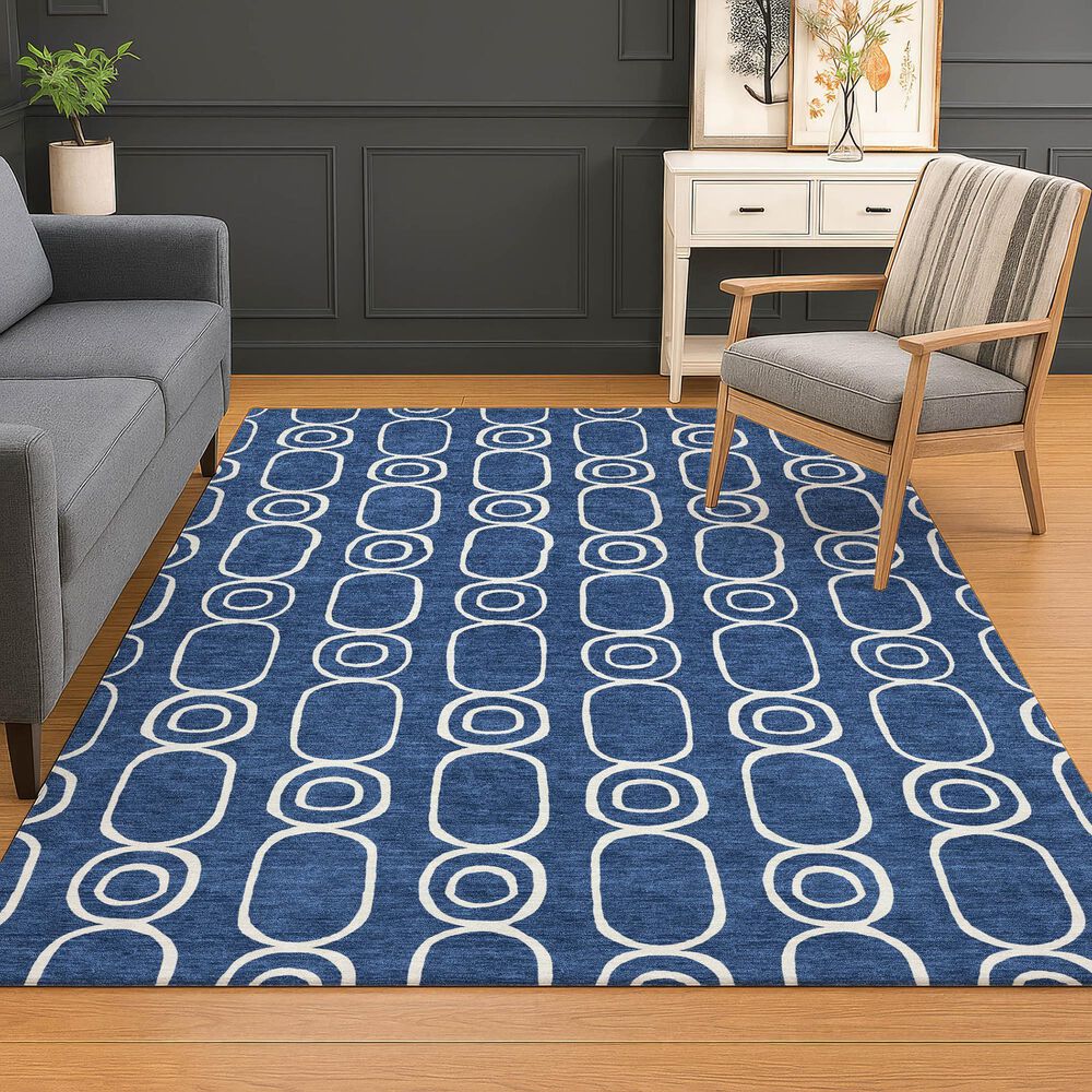 Dalyn Rug Company The Reserve TR6 Navy 3&#39; x 5&#39; Indoor/Outdoor Area Rug, , large