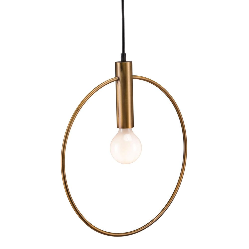 Zuo Modern Irenza Ceiling Lamp in Brass, , large
