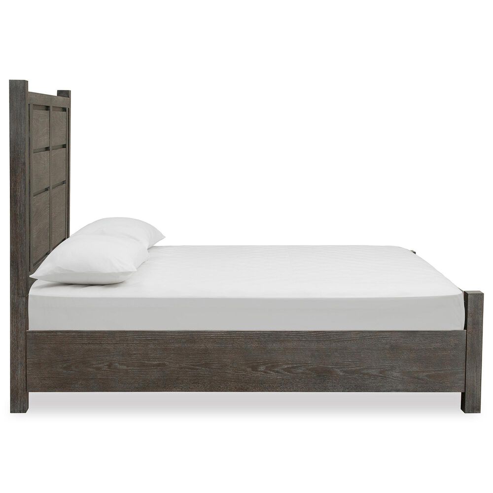 Nicolette Home Plum Creek Queen Panel Storage Bed in Ravenwood Black, , large