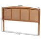 Baxton Studio Marieke Queen Panel Headboard in Ash Walnut, , large