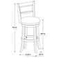 OSP Home 30" Swivel Stool in Burnt Brown, , large