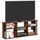 HOMLUX 58" TV Stand in Amber Pine and Black, , large