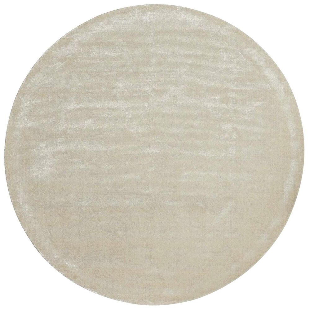 Nourison Twilight TWI09 8" Round Ivory Area Rug, , large