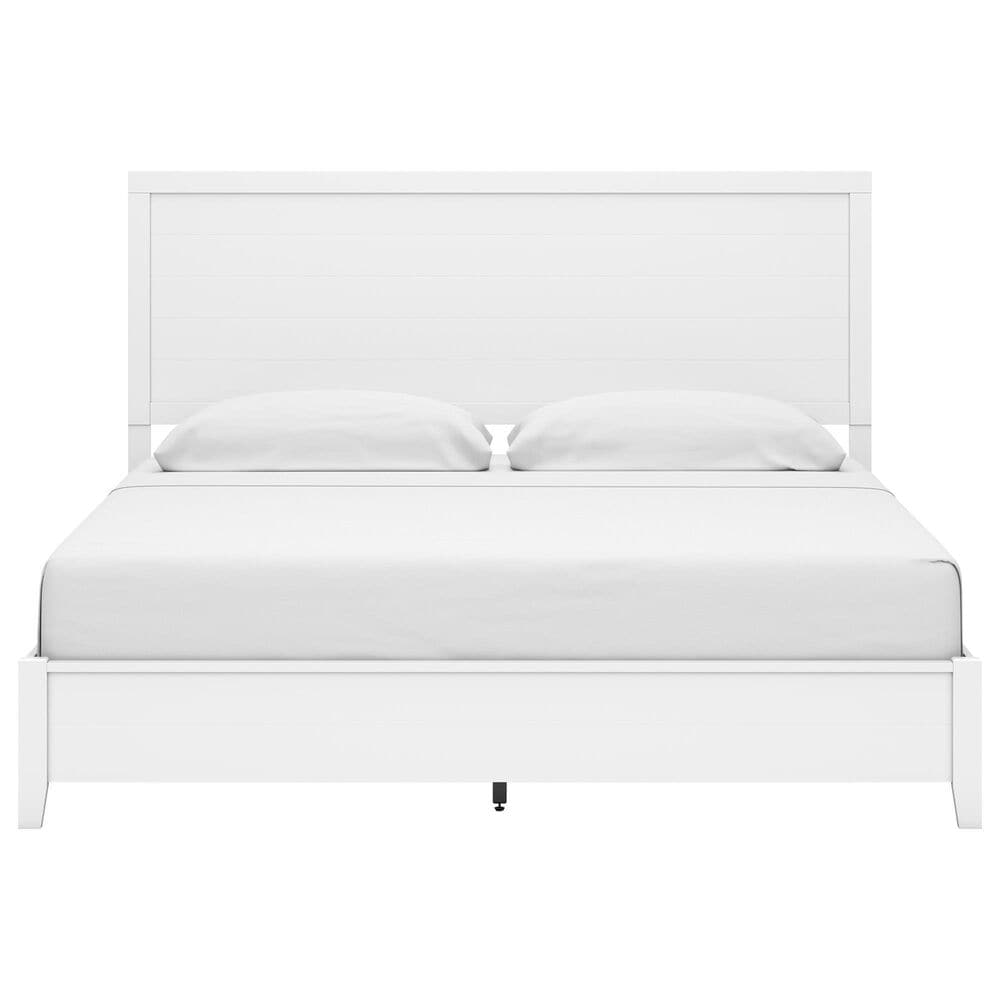 Ashley Binterglen King Panel Bed in White, , large