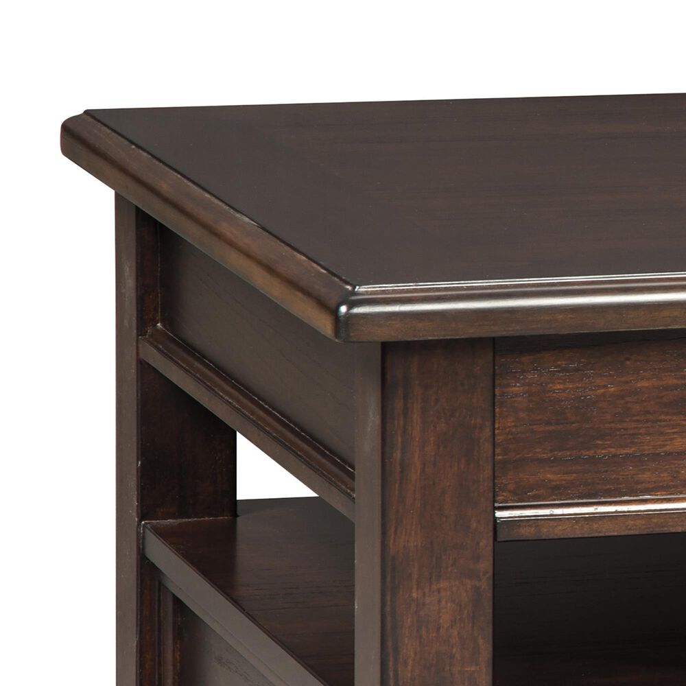 Signature Design By Ashley Barilanni Lift Top Cocktail Table In Dark Brown Nebraska Furniture Mart