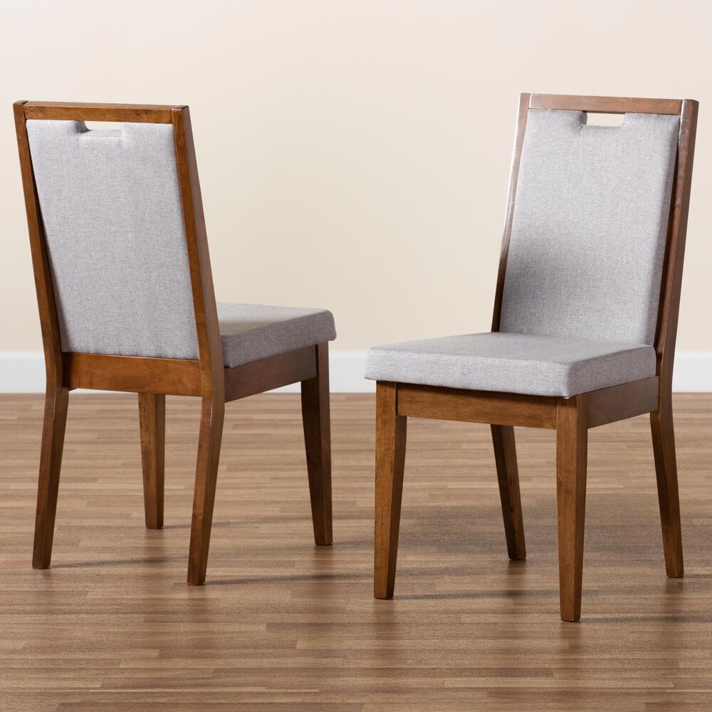 Baxton Studio Octavia Side Chair in Walnut Brown (Set of 2), , large