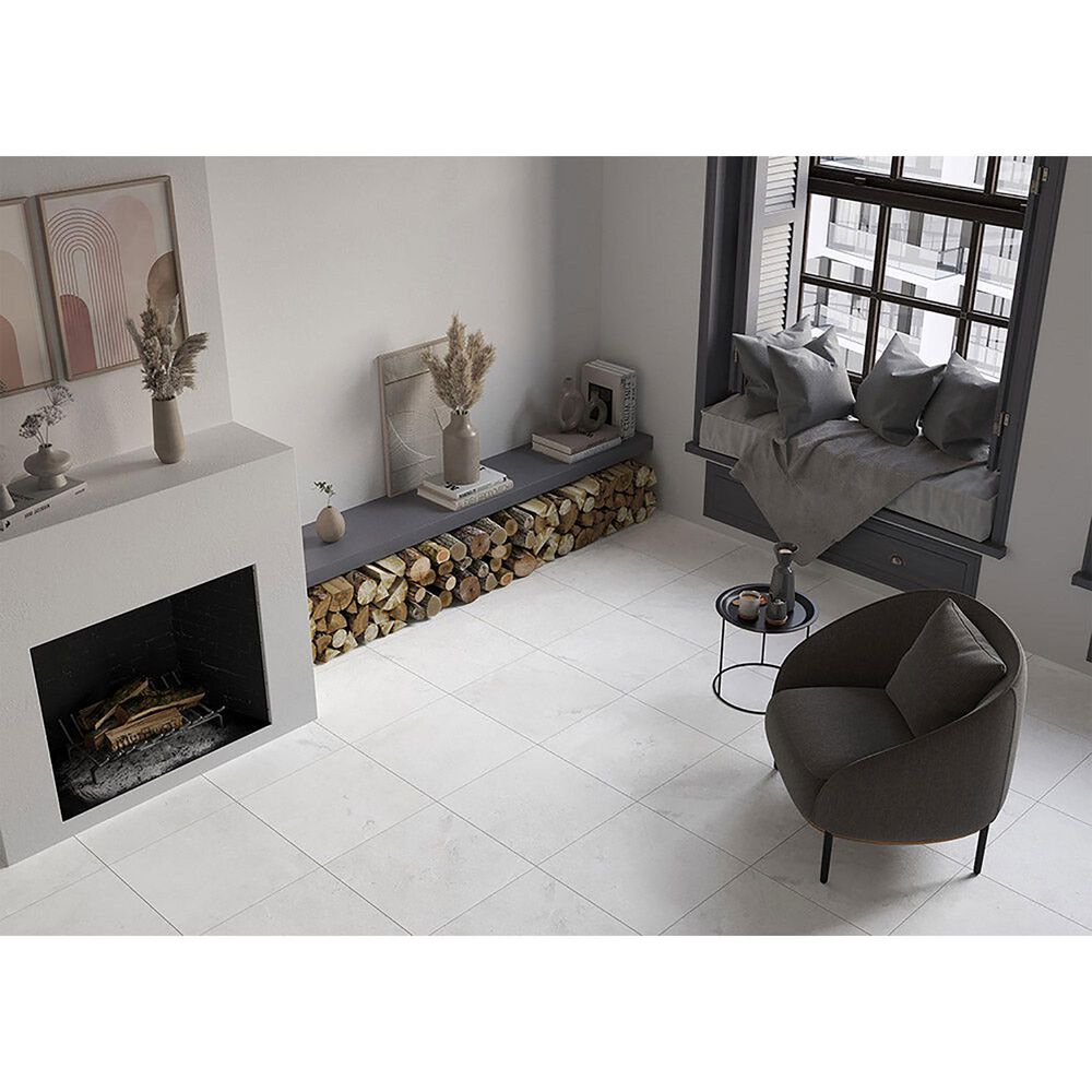 Emser Culver White 20&quot; x 20&quot; Porcelain Tile, , large