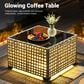 HOMLUX 11-Piece Patio Conversation Set with LED Coffee Table in Beige, , large