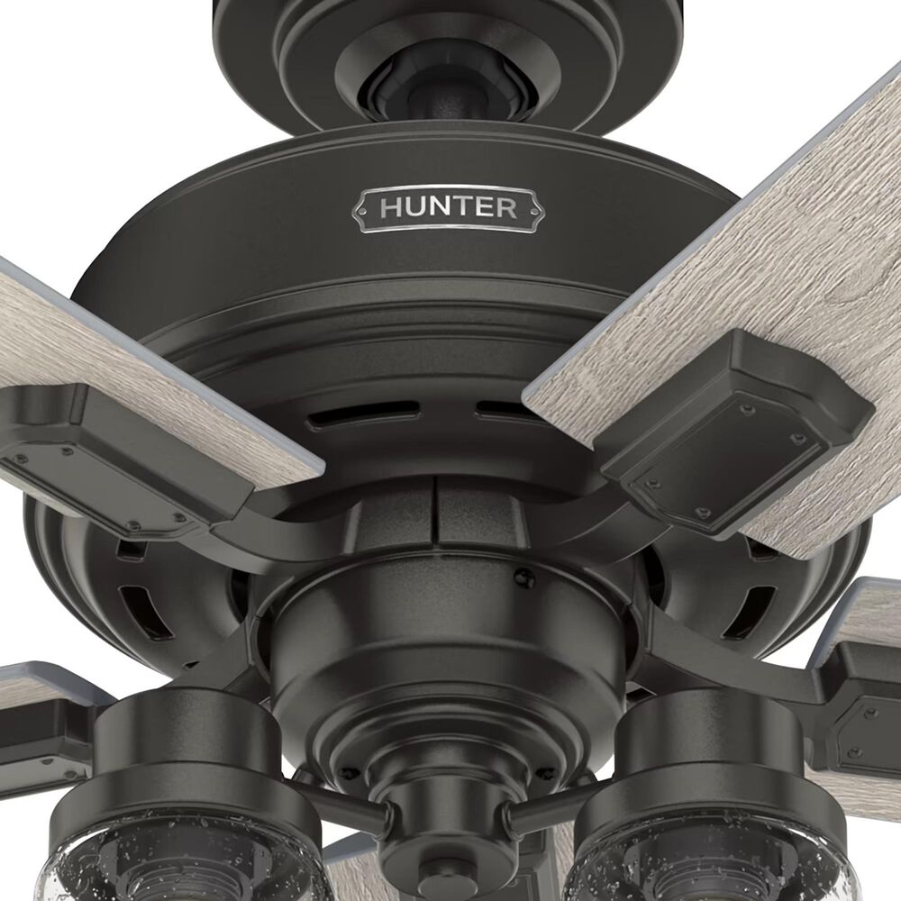 Hunter Hartland 44&quot; Ceiling Fan with LED Lights in Noble Bronze, , large